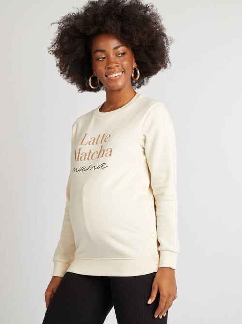 Sweatshirt de amamentação estampada - Kiabi