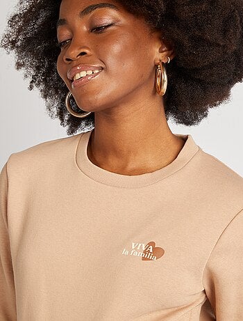 Sweatshirt de amamentação estampada