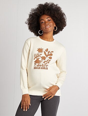 Sweatshirt de amamentação estampada