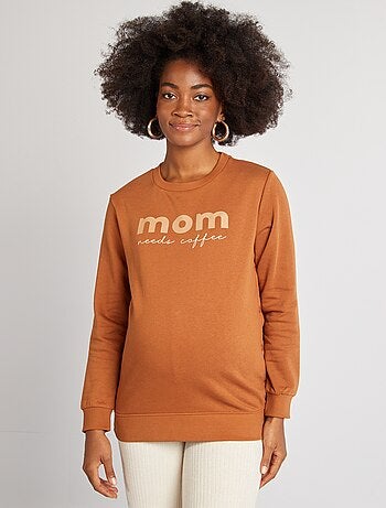 Sweatshirt de amamentação estampada