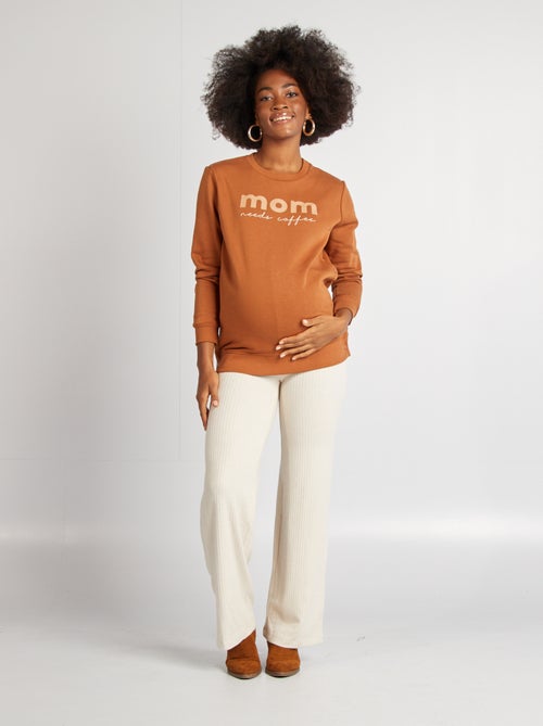 Sweatshirt de amamentação estampada - Kiabi