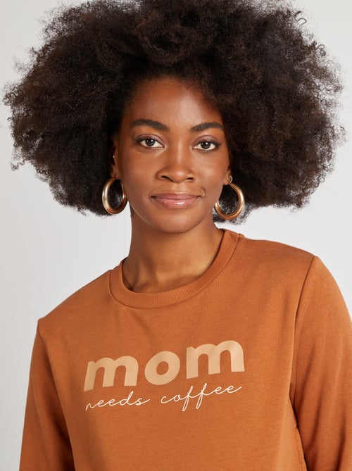 Sweatshirt de amamentação estampada - Kiabi