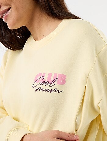 Sweatshirt de amamentação estampado