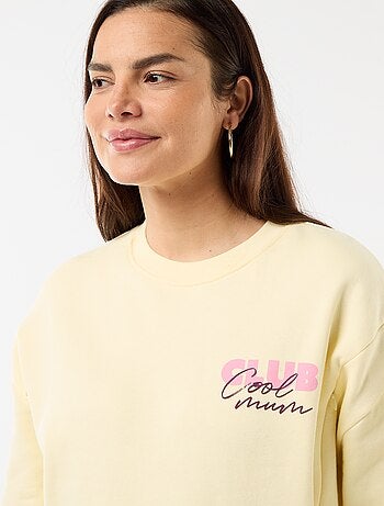 Sweatshirt de amamentação estampado
