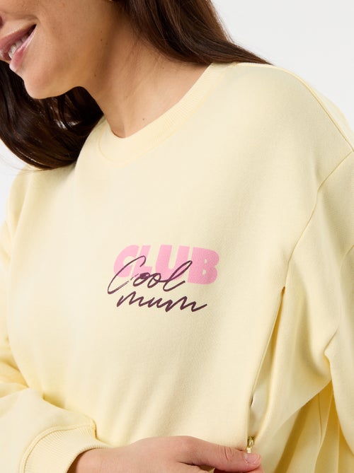 Sweatshirt de amamentação estampado - Kiabi