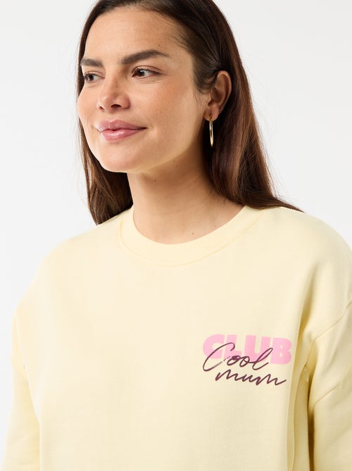 Sweatshirt de amamentação estampado - Kiabi