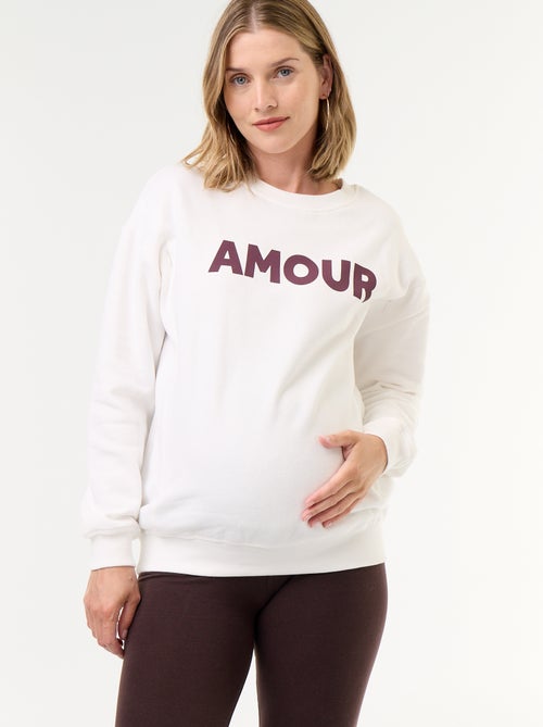 Sweatshirt de amamentação estampado - Kiabi Sweatshirt de amamentação estampado - Kiabi