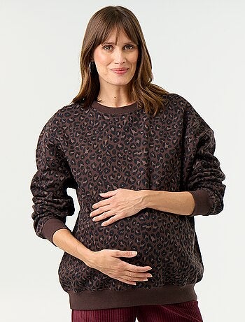 Sweatshirt de amamentação estampado