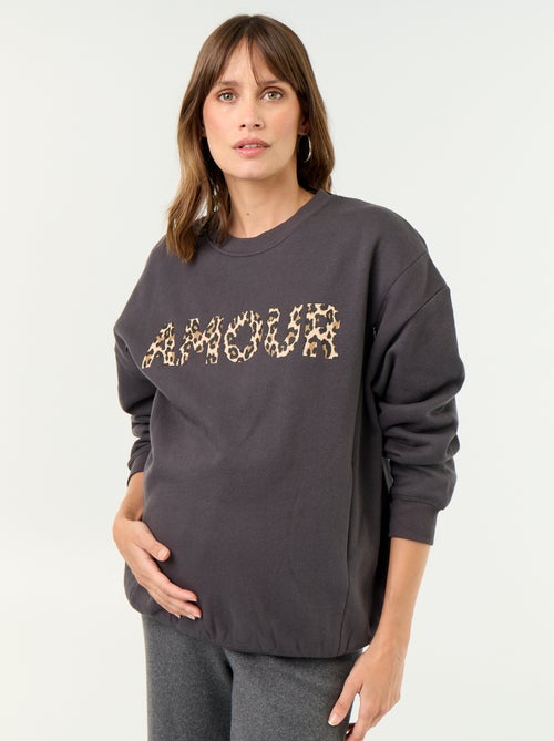 Sweatshirt de amamentação estampado - Kiabi Sweatshirt de amamentação estampado - Kiabi
