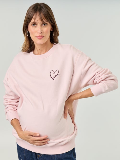Sweatshirt de amamentação estampado - Kiabi Sweatshirt de amamentação estampado - Kiabi
