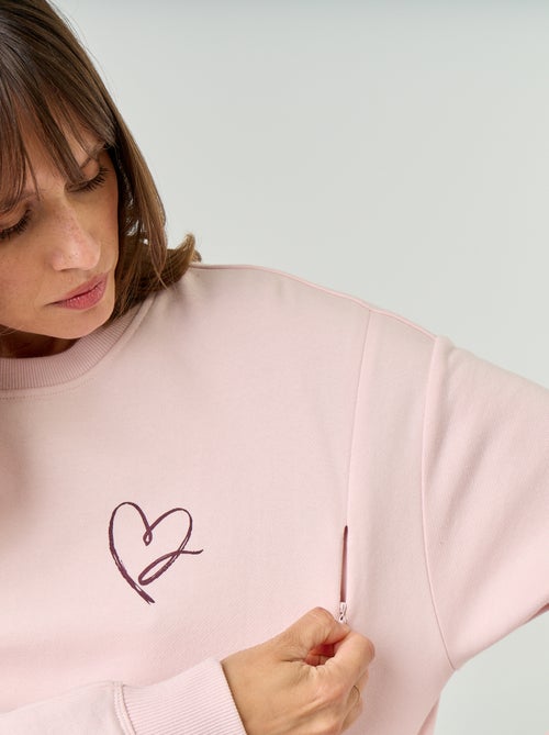 Sweatshirt de amamentação estampado - Kiabi Sweatshirt de amamentação estampado - Kiabi