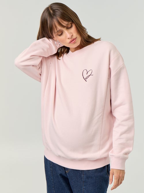 Sweatshirt de amamentação estampado - Kiabi Sweatshirt de amamentação estampado - Kiabi