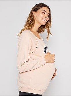 Futura mamã - Sweatshirt de amamentação - Kiabi