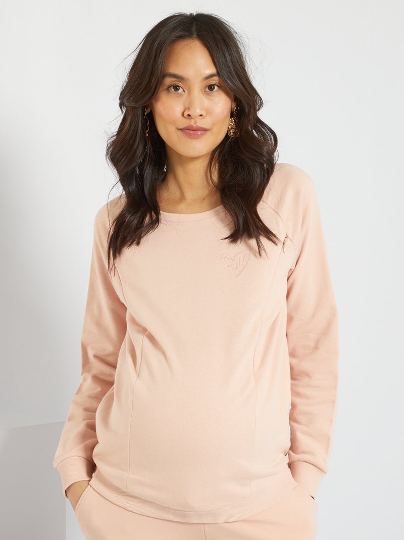Sweatshirt de amamentação ROSA - Kiabi