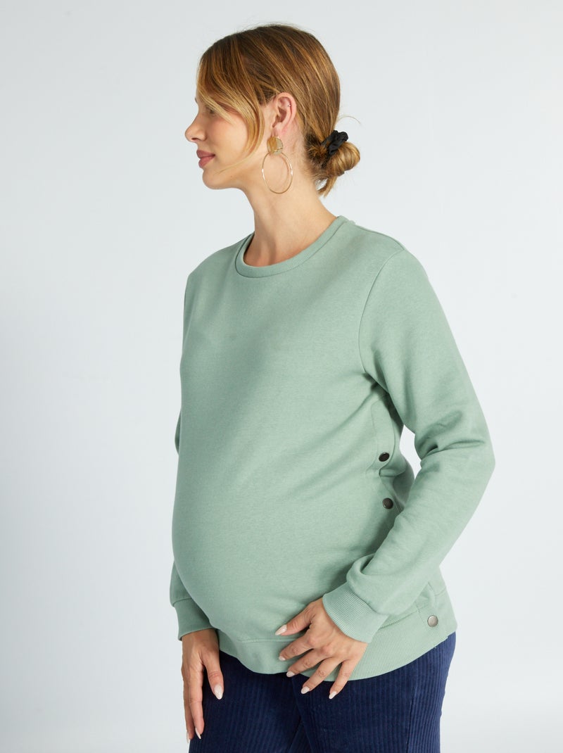 Sweatshirt de amamentação VERDE - Kiabi