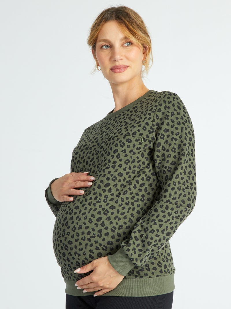Sweatshirt de amamentação VERDE - Kiabi