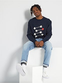 Sweatshirt de conceção ecológica com mensagem - Kiabi