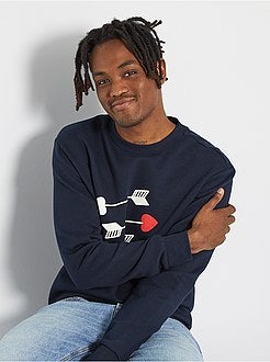 Sweatshirt de conceção ecológica com mensagem - Kiabi