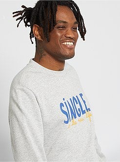 Sweatshirt de conceção ecológica com mensagem - Kiabi