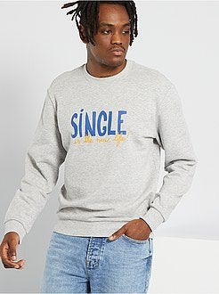 Sweatshirt de conceção ecológica com mensagem - Kiabi