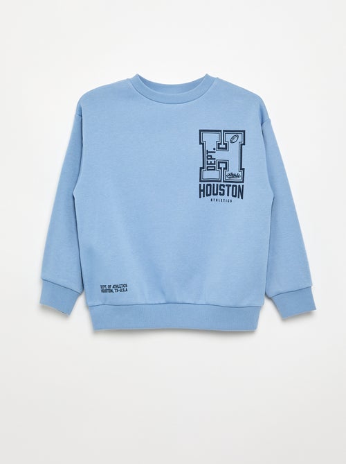 Sweatshirt de corte folgado em moletão - Kiabi Sweatshirt de corte folgado em moletão - Kiabi