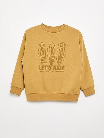 Sweatshirt de corte folgado em moletão