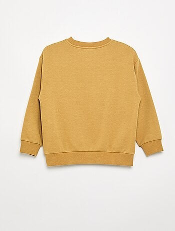 Sweatshirt de corte folgado em moletão