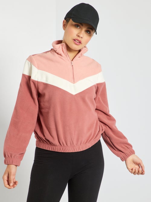 Sweatshirt de desporto em polar - Kiabi