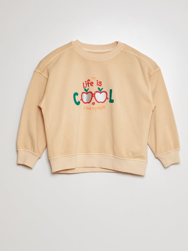 Sweatshirt de fantasia BEGE - Kiabi