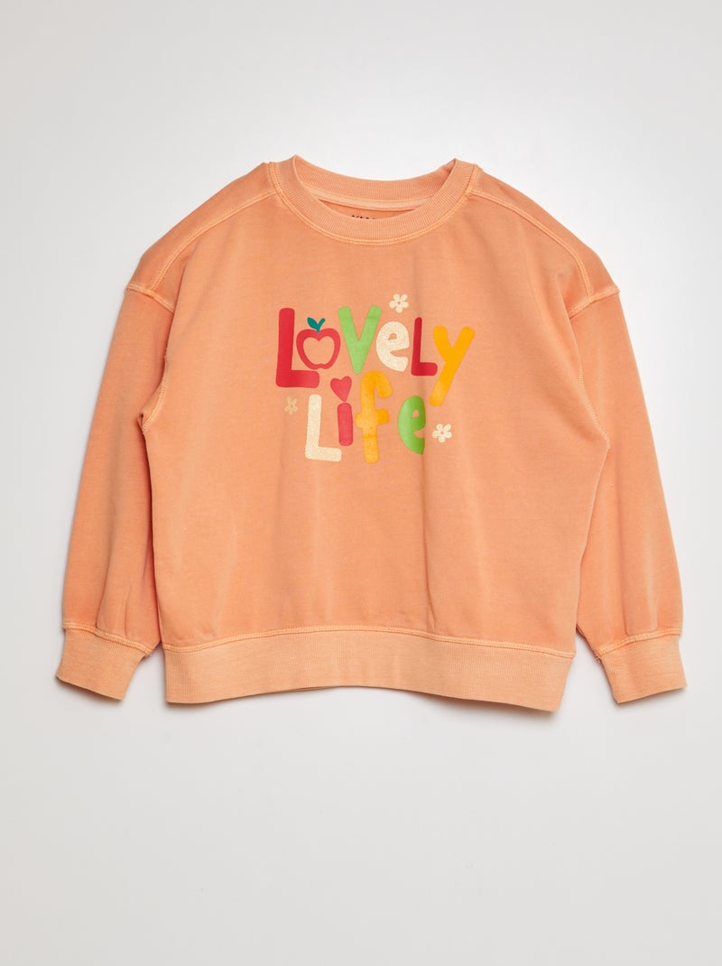 Sweatshirt de fantasia LARANJA - Kiabi