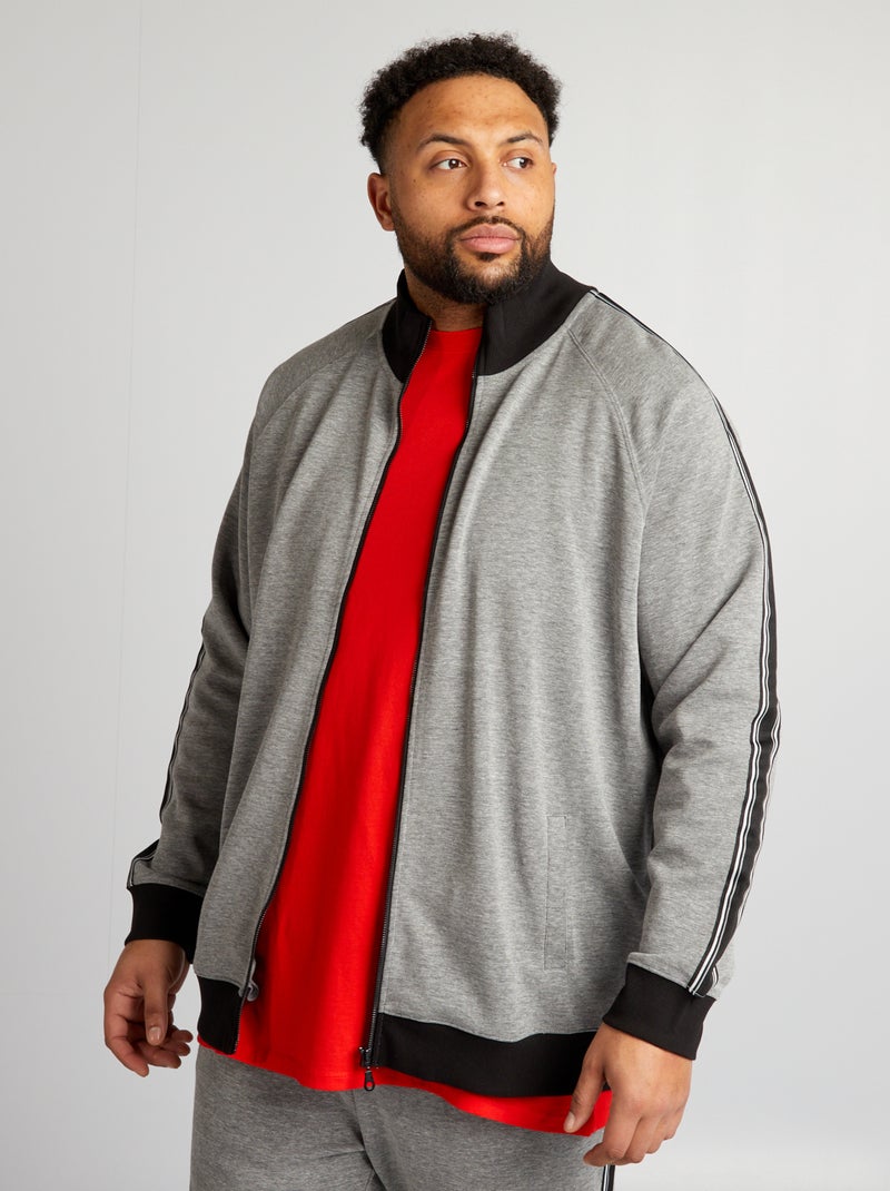 Sweatshirt de gola alta em interlock CINZA - Kiabi