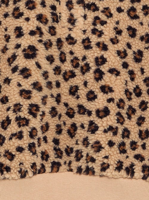 Sweatshirt de gola alta em tecido felpudo - Kiabi Sweatshirt de gola alta em tecido felpudo - Kiabi