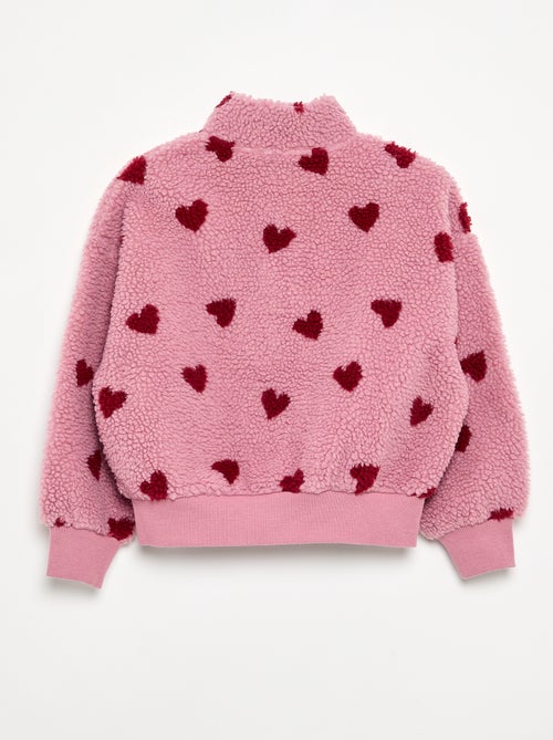 Sweatshirt de gola alta em tecido felpudo - Kiabi Sweatshirt de gola alta em tecido felpudo - Kiabi