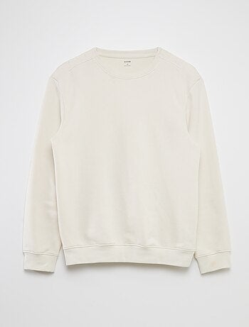 Sweatshirt de gola redonda - coleção fácil de vestir