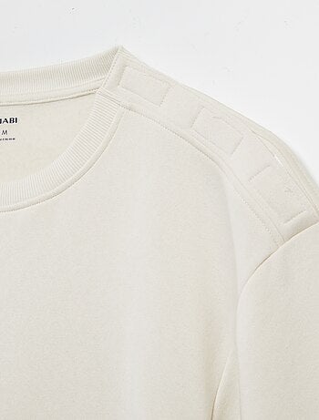 Sweatshirt de gola redonda - coleção fácil de vestir