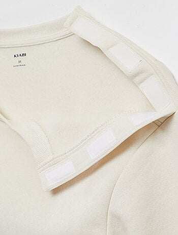 Sweatshirt de gola redonda - coleção fácil de vestir