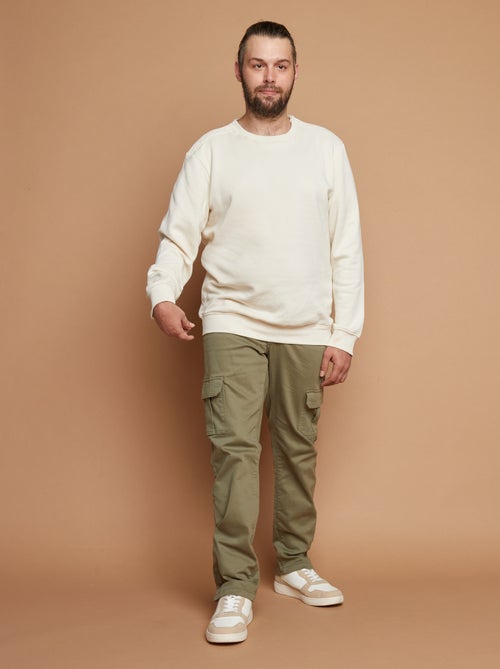 Sweatshirt de gola redonda - Fácil de Vestir - Kiabi Sweatshirt de gola redonda - Fácil de Vestir - Kiabi