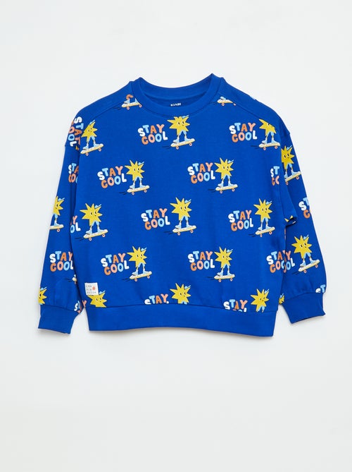 Sweatshirt de gola redonda  - Grafik Edition - Kiabi