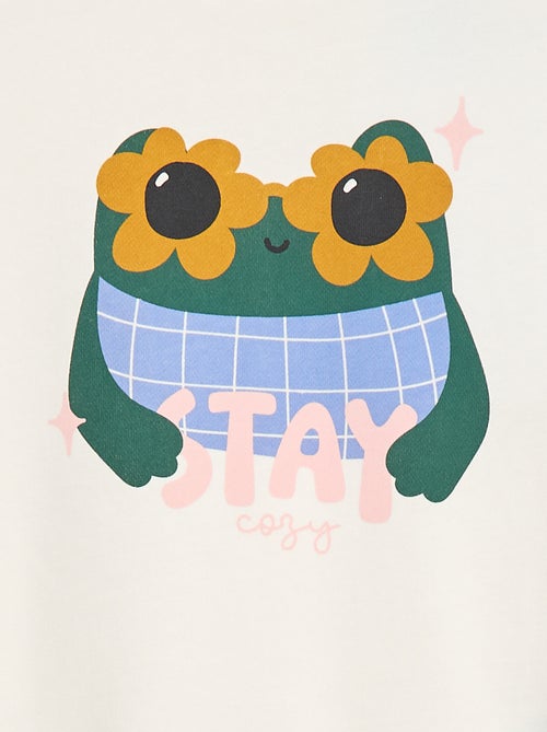 Sweatshirt de gola redonda  - Grafik Edition - Kiabi