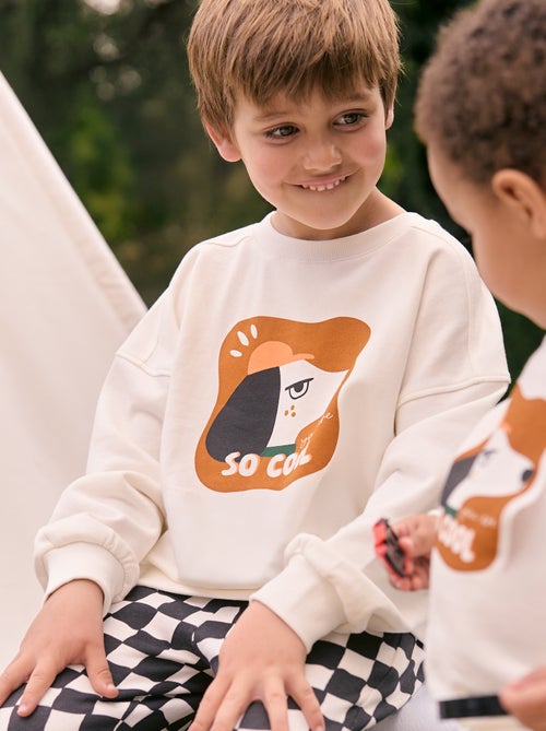 Sweatshirt de gola redonda  - Grafik Edition - Kiabi