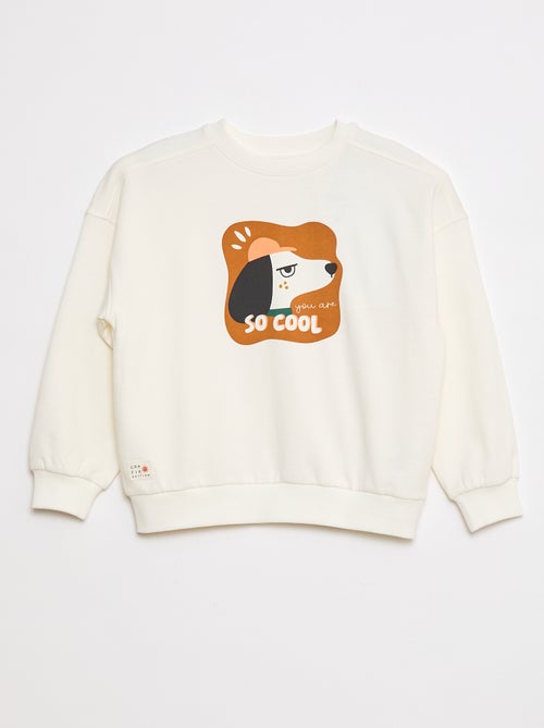 Sweatshirt de gola redonda  - Grafik Edition - Kiabi
