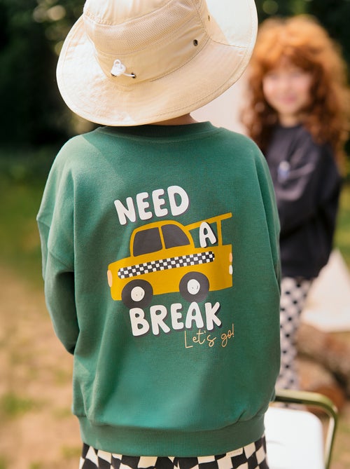 Sweatshirt de gola redonda  - Grafik Edition - Kiabi