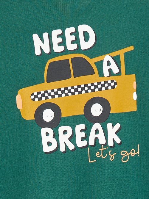 Sweatshirt de gola redonda  - Grafik Edition - Kiabi