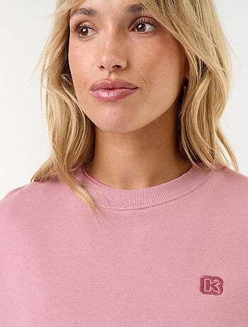 Sweatshirt de gola redonda - Kiabi