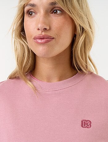 Sweatshirt de gola redonda - Kiabi