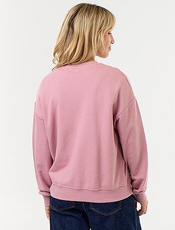 Sweatshirt de gola redonda - Kiabi