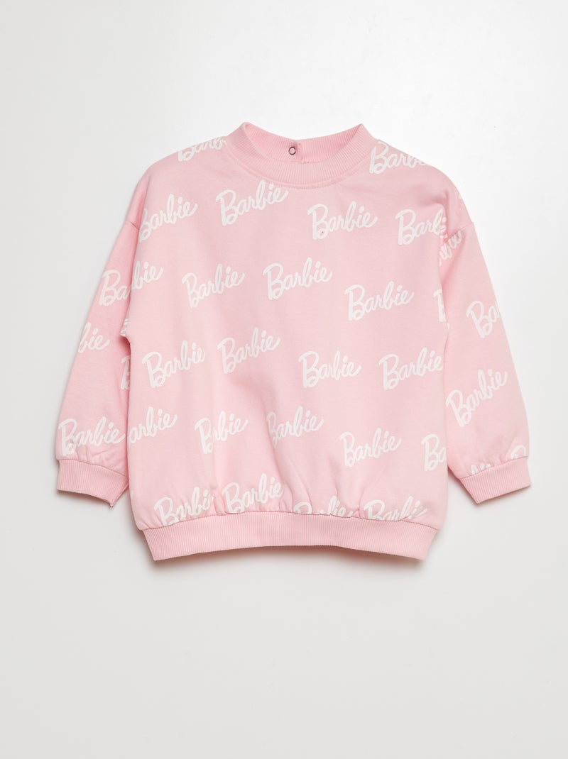 Sweatshirt de gola redonda 'Barbie' ROSA - Kiabi