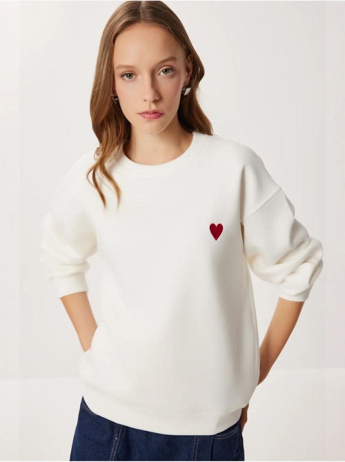 Sweatshirt de gola redonda bordada istanbul - Kiabi Sweatshirt de gola redonda bordada istanbul - Kiabi