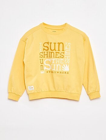 Sweatshirt de gola redonda com estampado