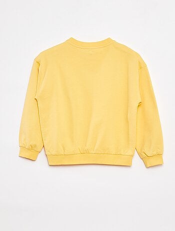 Sweatshirt de gola redonda com estampado